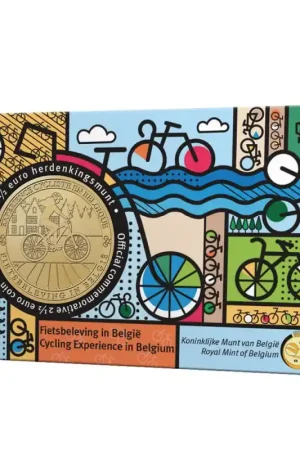 België 2023 2½ Euro 'Fietsbeleving in België' Bu in coincard Nederlandstalig. Ostatnia szansa