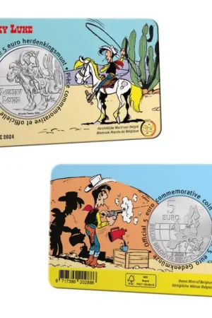 Rabat België 2024 5 euro 'Lucky Luke' in coincard