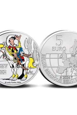 Promocja België 2024 5 euro 'Lucky Luke' Gekleurd Unc