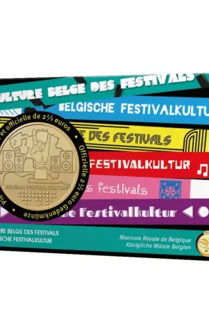 Szybka dostawa België 2023 2½ Euro 'Belgische Festivalcultuur'Bu in coincard Franstalig.