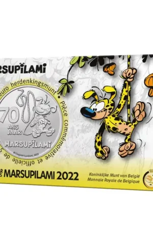 Oferta limitowana België 2022 5 euro 'Marsupilami' in coincard
