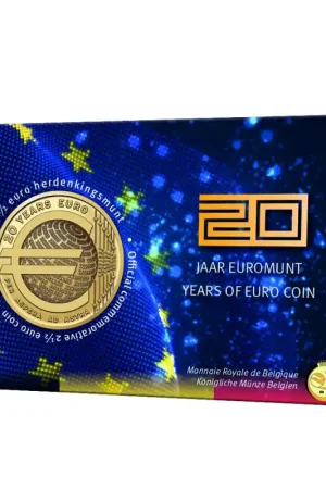 België 2022 2½ Euro '20 jaar Euromunt' Bu in coincard Nederlandstalig Oferta limitowana