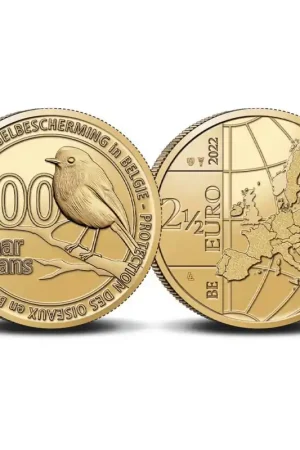 Popularny België 2022 2½ Euro '100 jaar Vogelbescherming' Unc.