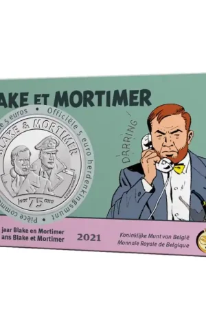 België 2021 5 euro '75 jaar Blake & Mortimer' in coincard Ostatnia szansa