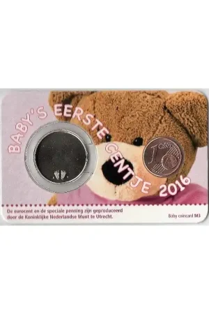 Bezpieczna płatność Baby Meisje Coincard 2016 Mijn eerste centje