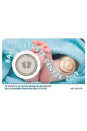 Nowość Baby Jongen Coincard 2019 Mijn eerste centje