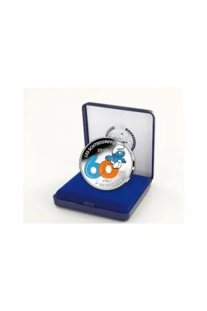 Popularny België 2018 5 Euro 60 jaar Smurfen Gekleurd Proof