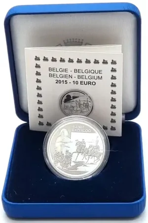 België 2015 10 Euro 'Slag bij Waterloo' Zilver Proof Premium