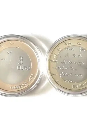 3 euro Slovenië 2023 '110e verjaardag schrijver Boris Pahor' Proof Premium