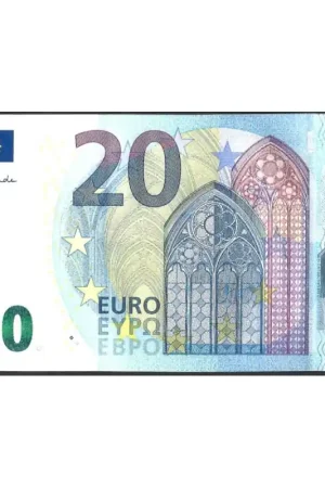 Autentyczny 20 Euro Biljet met handtekening van C. Lagarde UNC E/E009B5