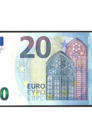 Rabat 20 Euro Biljet met handtekening M. Draghi UNC V/V006C3