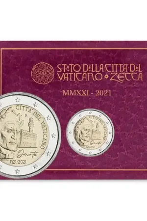 2 euro Vaticaan 2021 'Dante Alighierie' Bu Popularny
