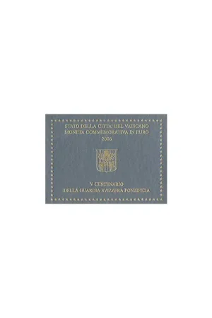 Oferta limitowana 2 Euro Vaticaan 2006 Zwitserse garde Bu