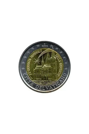 Rabat 2 Euro Vaticaan 2005 Wereldjongerendag (zonder blister)