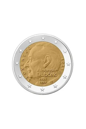 Bezpieczna płatność 2 Euro Slowakije 2021 'Alexander Dubcek' Unc