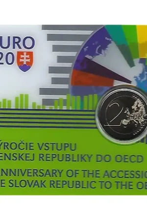 Oferta limitowana 2 Euro Slowakije 2020 '20 jaar lid OECD' in Coincard