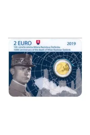 Premium 2 Euro Slowakije 2019 Stefanik Bu in coincard