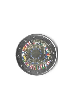 2 Euro Slowakije 2015 Unc Europese Vlag Gekleurd Zamów teraz