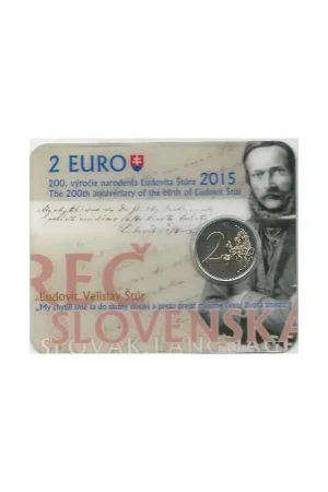 2 Euro Slowakije 2015 Ludovit Stur Bu in coinard Tani