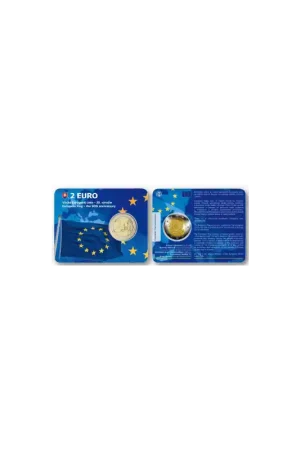 Oryginalny 2 Euro Slowakije 2015 Europese Vlag Bu in coincard