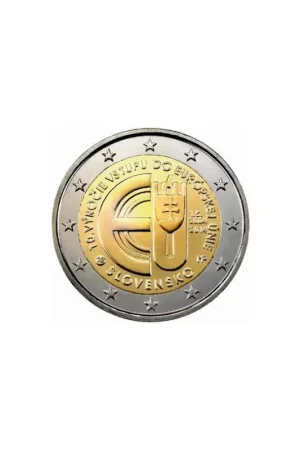 Popularny 2 Euro Slowakije 2014 10 jaar Eu Unc