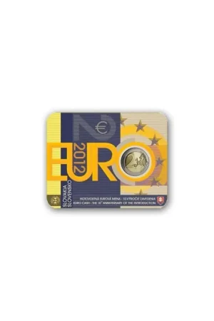 2 Euro Slowakije 2012 10 jaar Euro in blister Ekspresowa dostawa