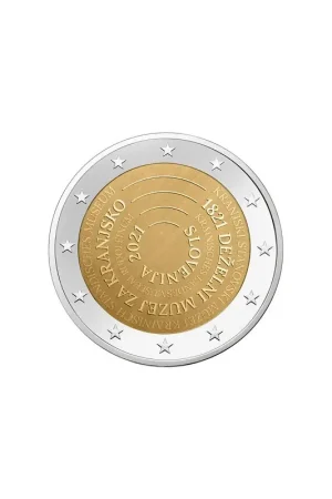 Autentyczny 2 Euro Slovenië 2021 'Carniola Provincial Museum' Unc