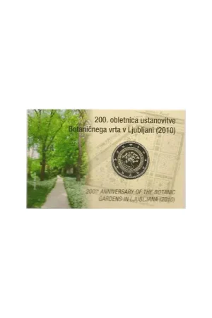 2 Euro Slovenië 2010 Botanische Tuin Bu in coincard Ekspresowa dostawa