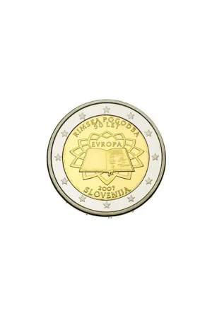 Tani 2 Euro Slovenië 2007 Verdrag van Rome Unc