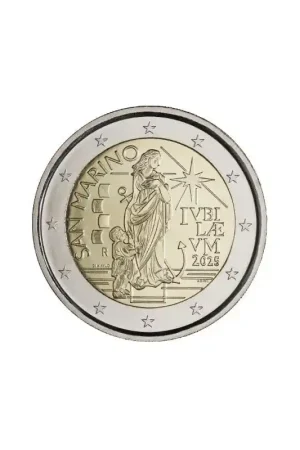 Rabat 2 Euro San Marino 2025 'Het heilige jaar' Unc