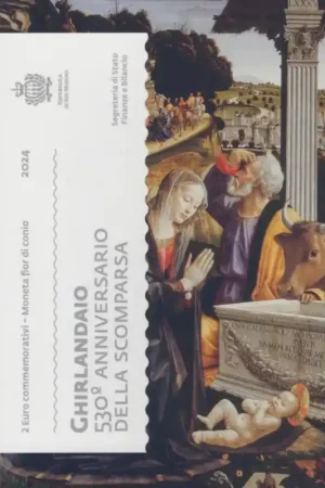 Zamów teraz 2 Euro San Marino 2024 'Ghirlandaio' in Blister