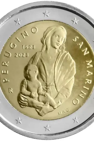 2 Euro San Marino 2023 'Perugino' Unc Najlepsza cena