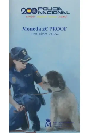 2 Euro Spanje 2024 'Korps nationale politie' Proof Najlepsza cena