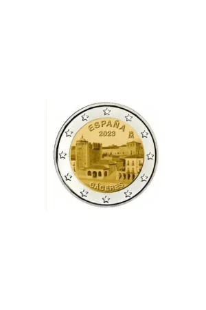 2 Euro Spanje 2023 'Oude stad van Cáceres' Unc Tani