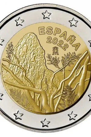 2 Euro Spanje 2022 'Nationaal Park Garajonay' Unc Bezpieczna płatność