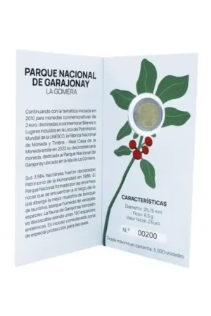 Tani 2 Euro Spanje 2022 'Nationaal Park Garajonay' Proof