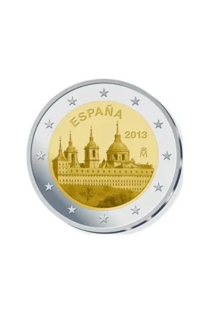 2 Euro Spanje 2013 Klooster El Escorial Unc Darmowa dostawa