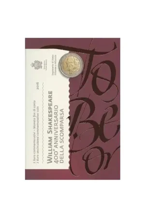 2 Euro San Marino 2016 'Shakespeare' in blister Ostatnia szansa