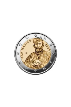 Darmowa dostawa 2 Euro San Marino 2007 Giuseppe Garibaldi UNc