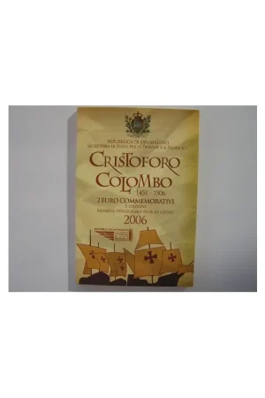 Wysoka jakość 2 Euro San Marino 2006 Columbus Bu