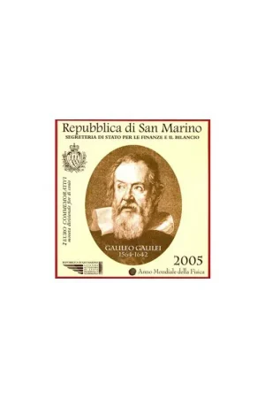 2 Euro San Marino 2005 Galileo Galilei Bu Wyprzedaż