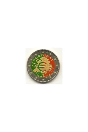 2 Euro Portugal 2012 10 Jaar Euro Gekleurd 154/3 Oferta
