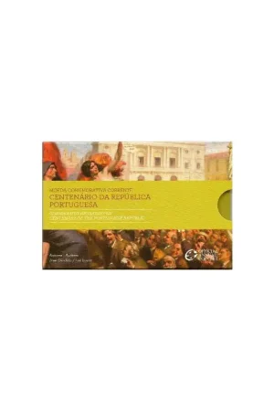 2 Euro Portugal 2010 100 jaar republiek Proof Oryginalny