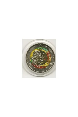 2 Euro Portugal 2010 100 jaar Portugal Gekleurd 112/3 Bezpieczna płatność