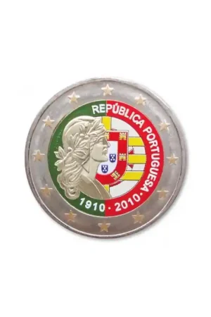 Niska cena 2 Euro Portugal 2010 100 jaar Portugal Gekleurd 112/2