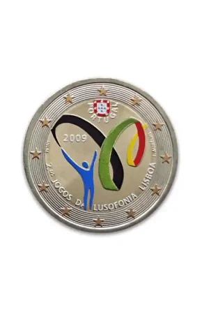 Oferta 2 Euro Portugal 2009 Lusofonia Gekleurd 093/3