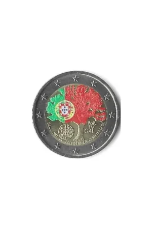 2 Euro Portugal 2007 Voorzitter EU Gekleurd 050/ Wyprzedaż
