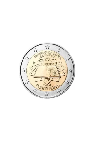 Najlepsza cena 2 Euro Portugal 2007Verdrag van Rome Unc