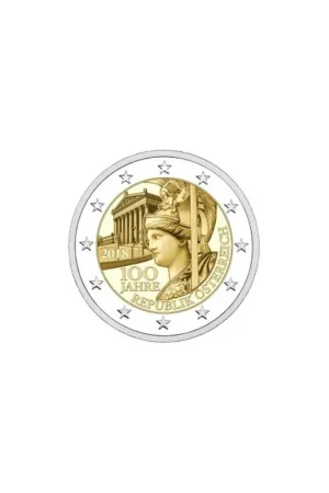 Premium 2 Euro Oostenrijk 2018 100 jaar Oostenrijk Unc