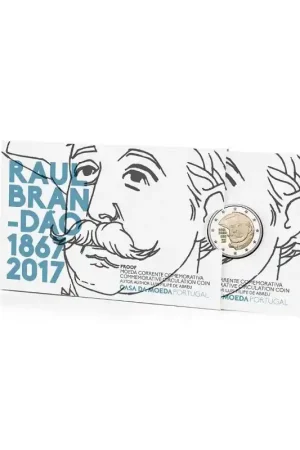 Zamów teraz 2 euro Portugal 2017 Raul Brandao Proof